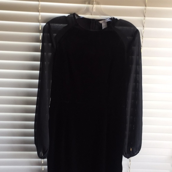 H & M velvet  black dress - Picture 2 of 9